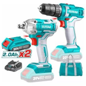 Kit Llave Impacto 1/2 + atornillador 10mm + 2 baterías 2.0 Ah + cargador