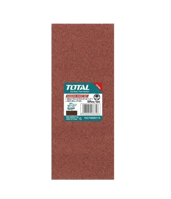 SET HOJAS DE LIJA 5PZAS (264X115MM)