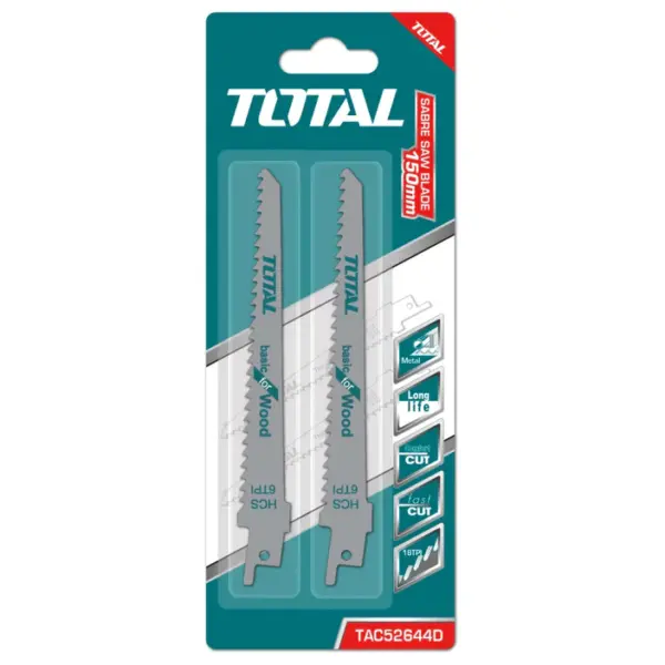 SET HOJAS SIERRA SABLE PARA MADERA 2PZAS TOTAL