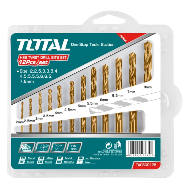 Set Broca Metal 12pzas