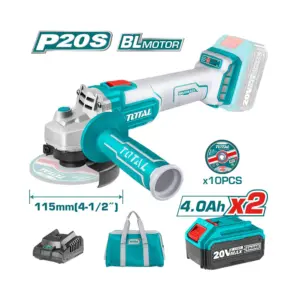 COMBO ESMERIL ANGULAR INAL SUPER 20V + 2 BATERÍAS 4AH + CARGADOR TOTAL