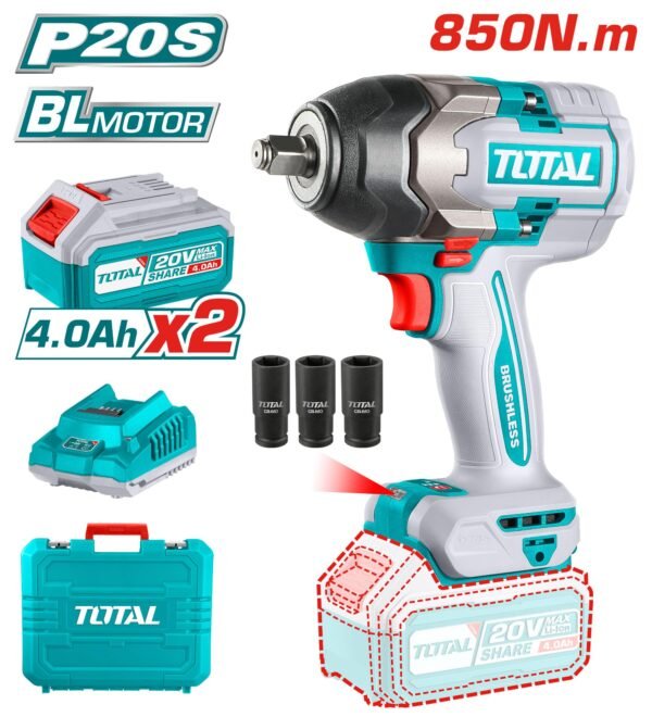 Pistola de Impacto 850NM con baterías y cargador.