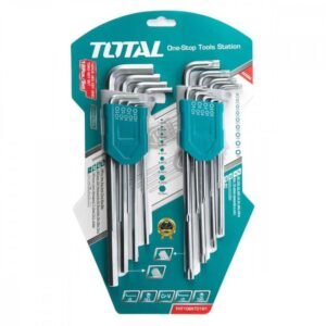 SET DE HERRAMIENTAS 18PCS LLAVES ALLEN Y ESTRELLA TOTAL
