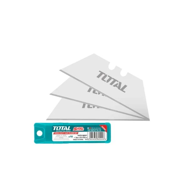 Set Hojas Cuchillo Cartonero Retráctil 10pzas TOTAL